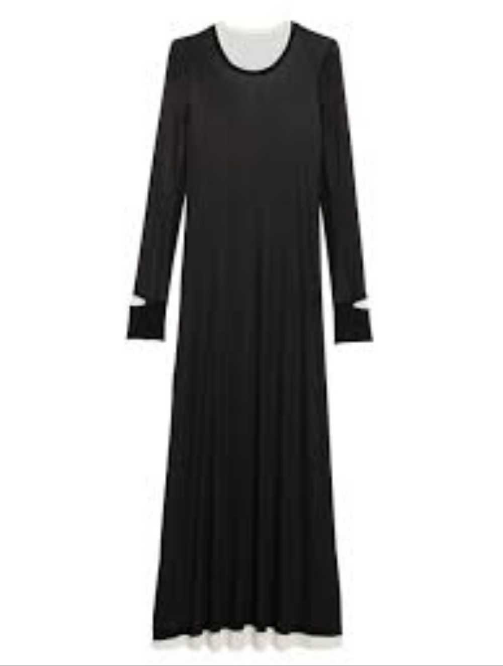 Helmut Lang,L,Black Long Sleeve Maxi Dress - Women
